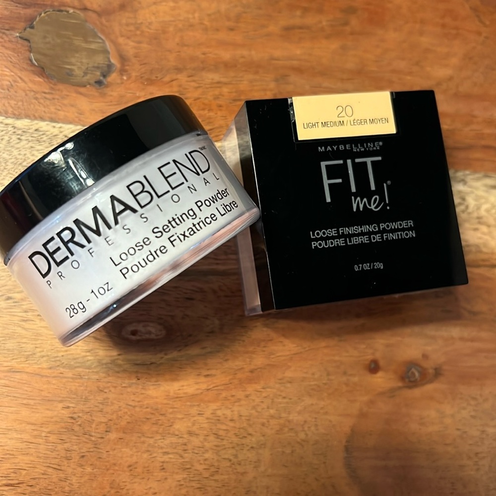 Maybelline Finishing Powder & Dermablend Setting Powder 🤍